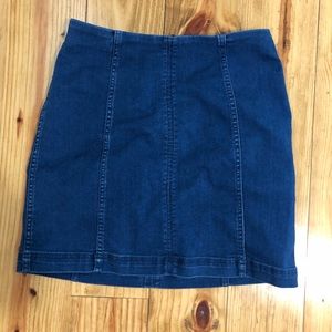 Free people denim skirt